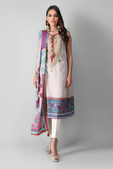 Khaadi M21215 Grey Summer Lawn 2021
